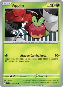 Carta Applin da coleção Twilight Masquerade