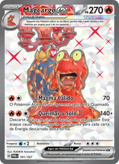 Carta Magcargo ex da coleção Twilight Masquerade