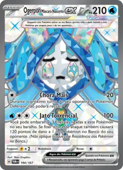 Carta Wellspring Mask Ogerpon ex da coleção Twilight Masquerade