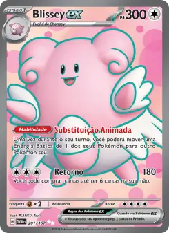 Carta Blissey ex da coleção Twilight Masquerade