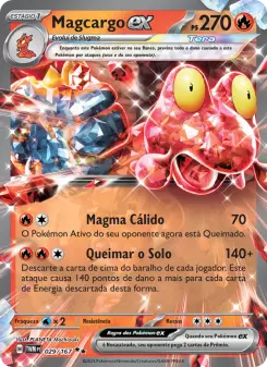 Carta Magcargo ex da coleção Twilight Masquerade