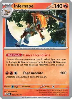 Carta Infernape da coleção Twilight Masquerade