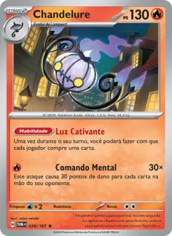Carta Chandelure da coleção Twilight Masquerade