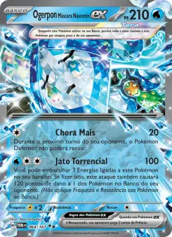 Carta Wellspring Mask Ogerpon ex da coleção Twilight Masquerade