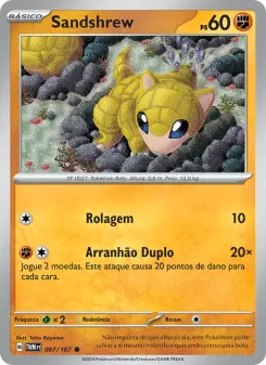 Carta Sandshrew da coleção Twilight Masquerade