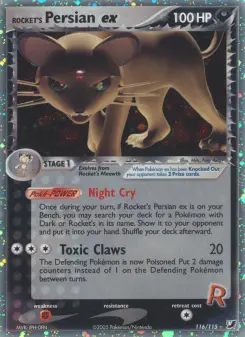 Carta Rocket's Persian ex da coleção Unseen Forces
