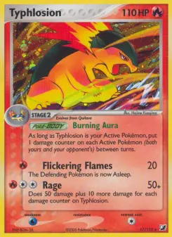 Carta Typhlosion da coleção Unseen Forces