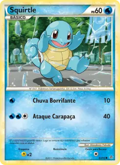 Carta Squirtle da coleção Unleashed