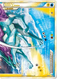 Carta Raikou & Suicune LEGEND da coleção Unleashed