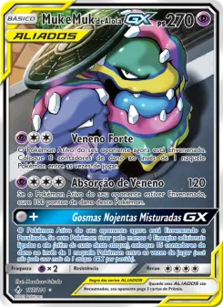 Carta Muk & Alolan Muk GX da coleção Unbroken Bonds