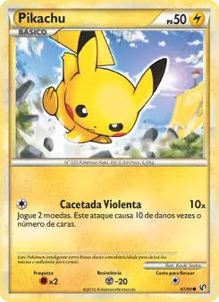 Carta Pikachu da coleção Undaunted