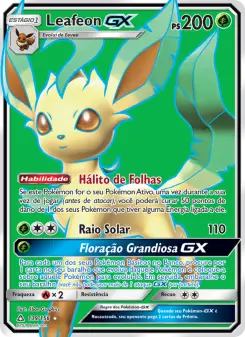 Carta Leafeon GX da coleção Ultra Prism