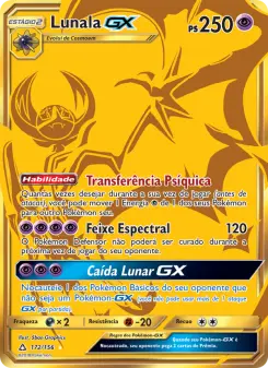 Carta Lunala GX da coleção Ultra Prism