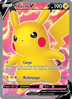 Carta Pikachu V da coleção Vivid Voltage