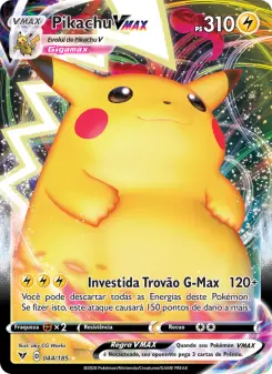 Carta Pikachu VMAX da coleção Vivid Voltage
