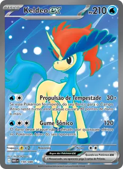 Carta Keldeo ex da coleção White Flare
