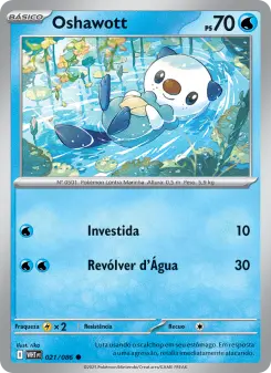 Carta Oshawott da coleção White Flare