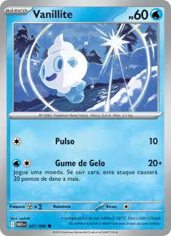 Carta Vanillite da coleção White Flare