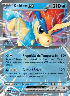 Carta Keldeo ex da coleção White Flare