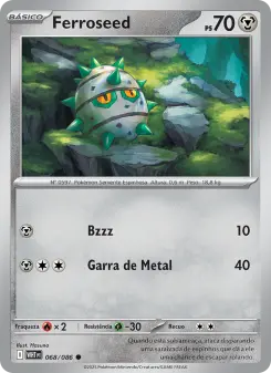 Carta Ferroseed da coleção White Flare