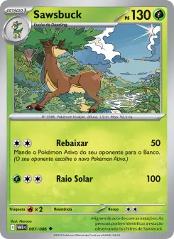 Carta Sawsbuck da coleção White Flare