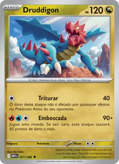Carta Druddigon da coleção White Flare