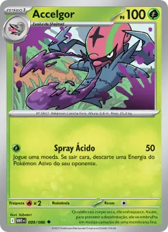 Carta Accelgor da coleção White Flare