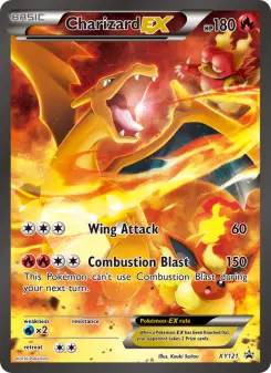 Carta Charizard EX da coleção XY Black Star Promos