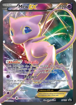 Carta Mew EX da coleção XY Black Star Promos