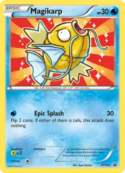 Carta Magikarp da coleção XY Black Star Promos