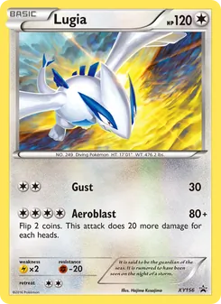 Carta Lugia da coleção XY Black Star Promos