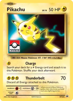 Carta Pikachu da coleção XY Black Star Promos