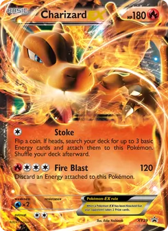 Carta Charizard EX da coleção XY Black Star Promos